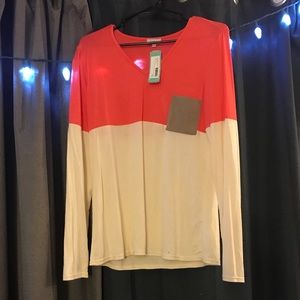 Long sleeve shirt knit top